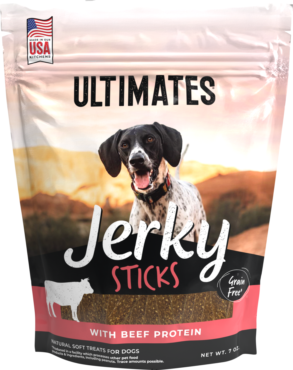 Ultimates Jerky Sticks with Beef