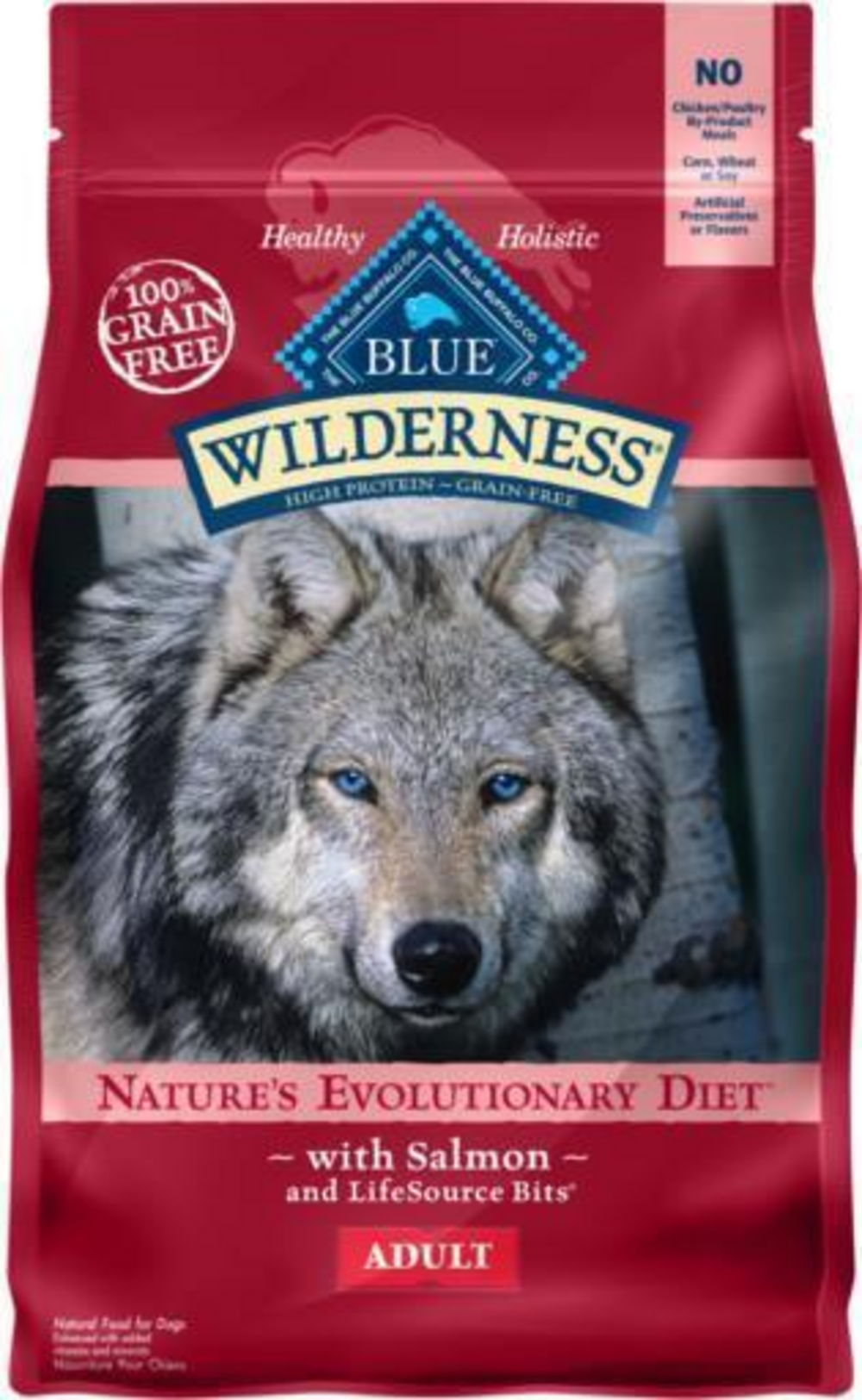 Blue Buffalo Wilderness Grain Free Natural Salmon Recipe Adult Dry Dog Food