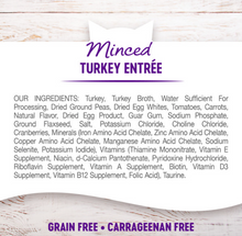 Load image into Gallery viewer, Wellness Grain Free Natural Minced Turkey Entree Wet Canned Cat Food
