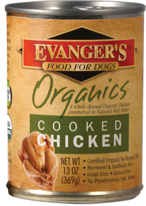 Evangers 100% Organic Cooked Chicken Canned Dog Food