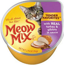 Load image into Gallery viewer, Meow Mix Tender Favorites Real Turkey and Giblets Canned Cat Food