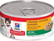 Load image into Gallery viewer, Hill&#39;s Science Diet Kitten Tender Chicken Dinner Canned Cat Food