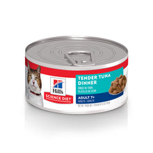 Load image into Gallery viewer, Hill&#39;s Science Diet Adult 7+ Tender Tuna Dinner Canned Cat Food
