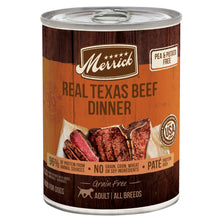 Load image into Gallery viewer, Merrick Grain Free Real Texas Beef  Dinner Canned Dog Food