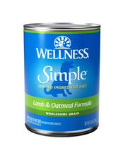 Load image into Gallery viewer, Wellness Simple Natural Limited Ingredient Diet Lamb and Oatmeal Recipe Wet Canned Dog Food