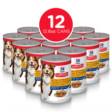 Load image into Gallery viewer, Hill&#39;s Science Diet Adult 7+ Savory Stew with Chicken &amp; Vegetables Canned Dog Food
