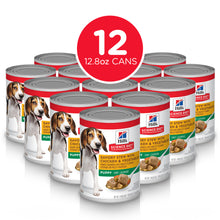 Load image into Gallery viewer, Hill&#39;s Science Diet Puppy Savory Stew with Chicken &amp; Vegetables Canned Dog Food