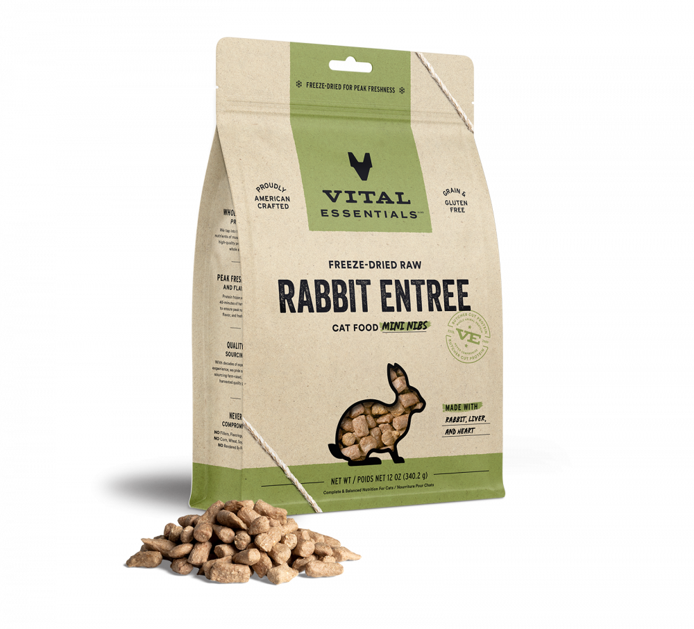 
                  
                    Vital Essentials Grain Free Rabbit Mini Nibs Freeze Dried Raw Food for Cats
                  
                