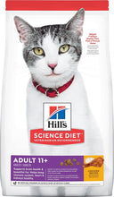 Load image into Gallery viewer, Hill&#39;s Science Diet Adult 11+ Chicken Recipe Dry Cat Food