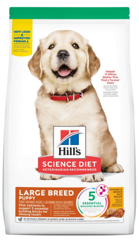 Hill's Science Diet Puppy Large Breed Chicken & Brown Rice Recipe Dry Dog Food