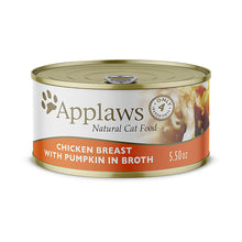 Load image into Gallery viewer, Applaws Natural Wet Cat Food Chicken Breast with Pumpkin in Broth