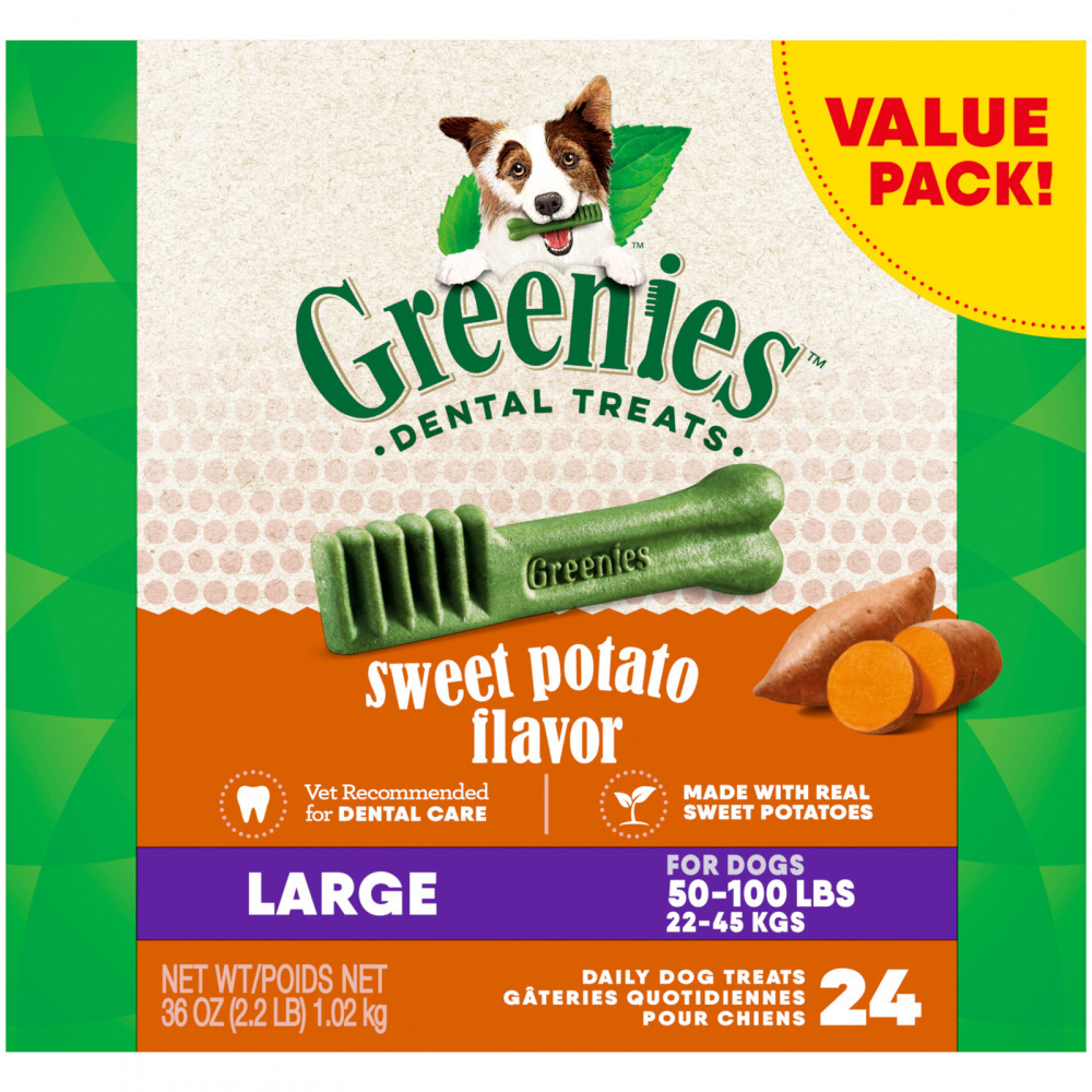 
                  
                    Greenies Dental Bone Sweet Potato Large
                  
                