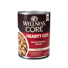 Load image into Gallery viewer, Wellness CORE Natural Grain Free Hearty Cuts Beef and Venison Canned Dog Food