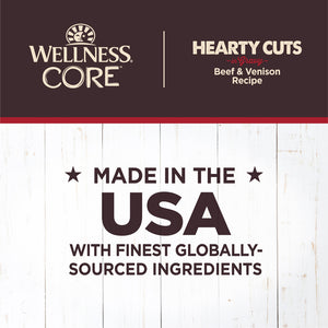 Wellness CORE Natural Grain Free Hearty Cuts Beef and Venison Canned Dog Food