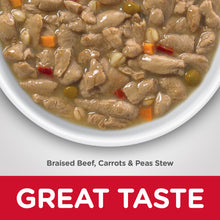 Load image into Gallery viewer, Hill&#39;s Science Diet Healthy Cuisine Adult Braised Beef, Carrots, &amp; Peas Stew Canned Dog Food