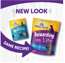Load image into Gallery viewer, Wellness Natural Grain Free Wellbites Chicken and Lamb Recipe Dog Treats