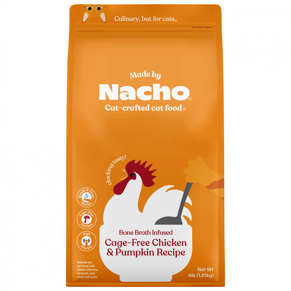 
                  
                    Made By Nacho Bone Broth Infused Cage-Free Chicken & Pumpkin Recipe
                  
                