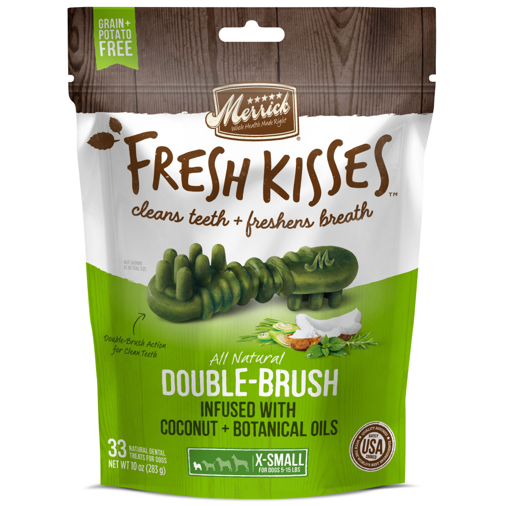 
                  
                    Merrick Fresh Kisses Dog Dental Treats Coconut Plus Botanical Oils Recipe Dog Treats for Toy Breeds
                  
                