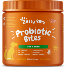 Load image into Gallery viewer, Zesty Paws Probiotic Bites with Digestive Enzymes Pumpkin Soft Chews for Dogs
