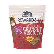 Load image into Gallery viewer, Natural Balance Rewards Crunchy Biscuits With Real Bison Small Breed  Dog Treats