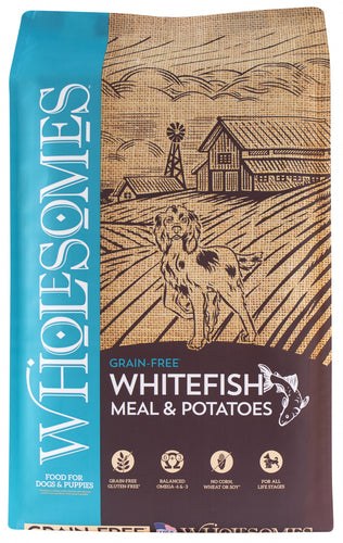 Wholesomes Grain Free Whitefish Meal & Potatoes Recipe Dry Dog Food