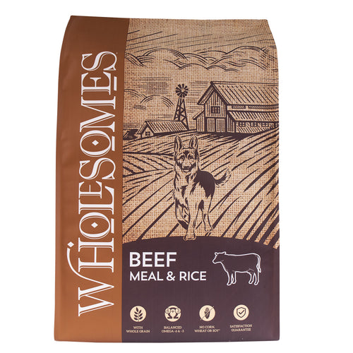 Wholesomes Beef Meal & Rice Recipe Dry Dog Food