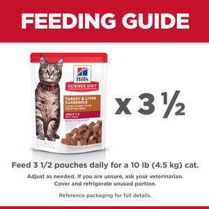 Hill's Science Diet Turkey & Liver Casserole Adult Wet Cat Food