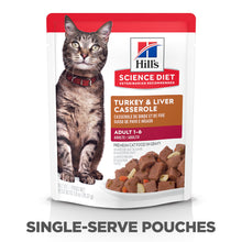 Load image into Gallery viewer, Hill&#39;s Science Diet Turkey &amp; Liver Casserole Adult Wet Cat Food