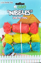 Load image into Gallery viewer, A &amp; E Nibbles Loofah Candies Small Animal Toy
