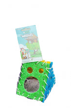 Load image into Gallery viewer, A &amp; E Nibbles Loofah Cheeze House Small Animal Toy
