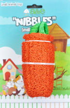 Load image into Gallery viewer, A &amp; E Nibbles Loofah Carrot Small Animal Toy