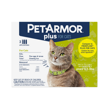 Load image into Gallery viewer, PetArmor Plus Flea &amp; Tick Treatment for Cats over 1.5 lbs