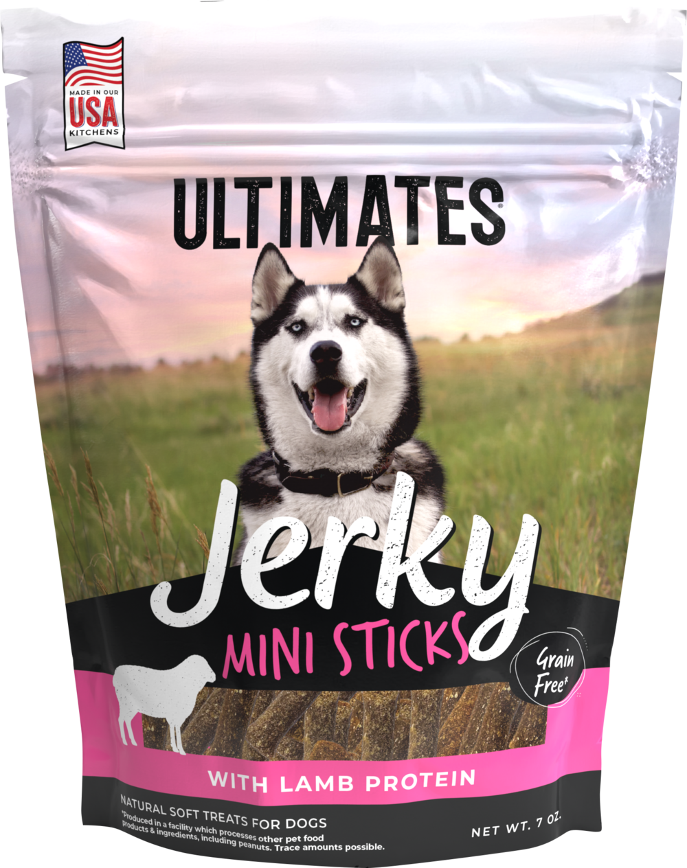 Ultimates Jerky Mini Sticks with Lamb