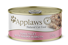 Load image into Gallery viewer, Applaws Natural Wet Cat Food Tuna with Shrimp in Broth