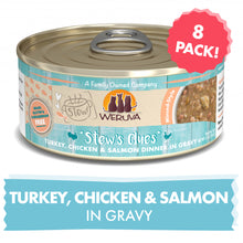 Load image into Gallery viewer, Weruva Classic Cat Stews! Stew&#39;s Clues with Turkey Chicken &amp; Salmon in Gravy Canned Cat Food