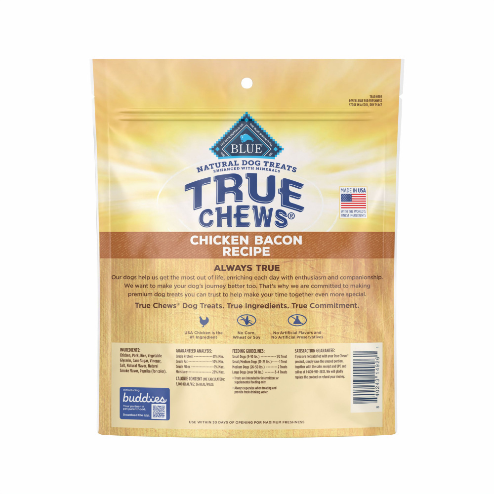 
                  
                    Blue Buffalo Truechews Chicken & Bacon Dog Treats
                  
                