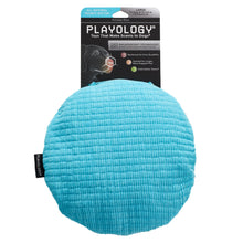 Load image into Gallery viewer, Playology Plush Crinkle Disk Peanut Butter Scented Dog Toy