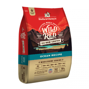 Stella & Chewy's Wild Red Dry Dog Food Raw Coated High Protein Wholesome Grains Ocean Recipe