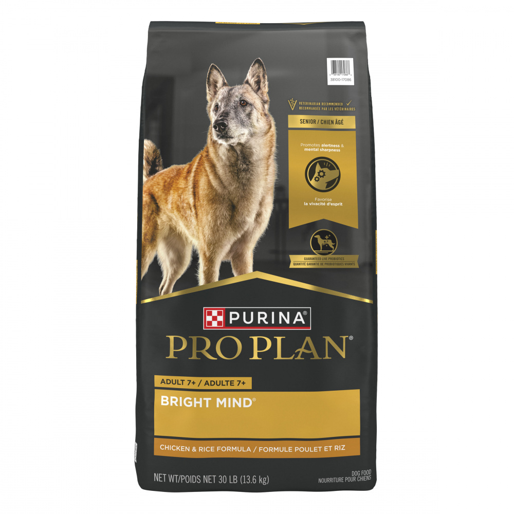Purina Pro Plan Bright Mind Chicken and Rice Senior 7+ Dry Dog Food