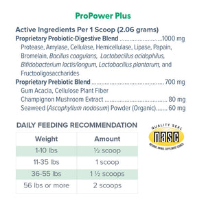 Dr. Marty Canine Digestive Supplement ProPower Plus Probiotic for Dogs