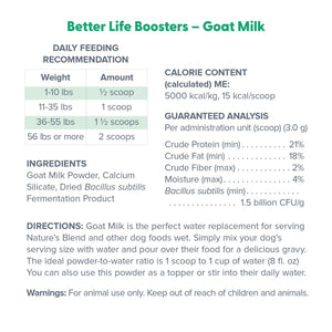 Dr. Marty Goat Milk Better Life Boosters Powdered Supplement for Dogs
