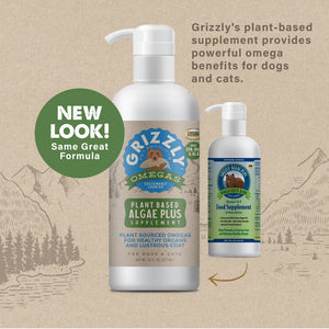 Grizzly Algal Plus Omega 3-6-9 Food Supplement for Dogs and Cats