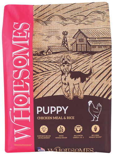 Wholesomes Puppy Chicken Meal & Rice Dry Dog Food