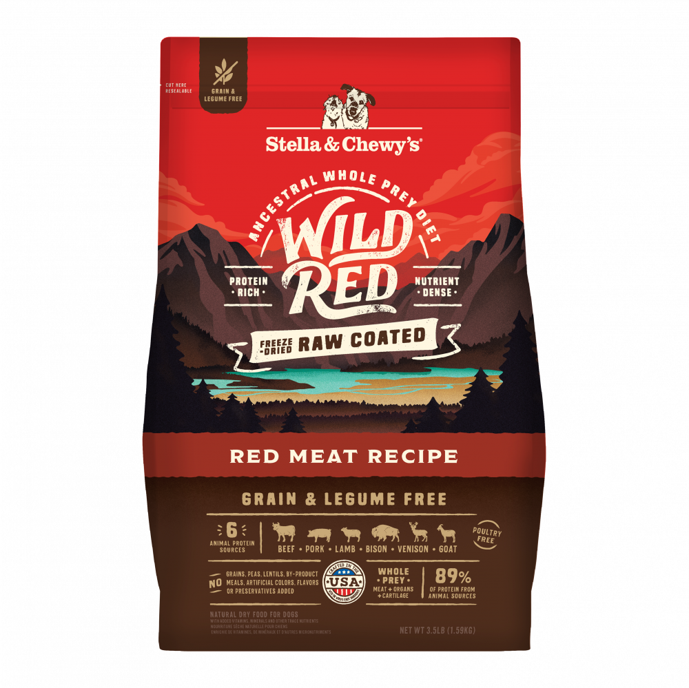 Stella & Chewy's Wild Red Dry Dog Food Raw Blend High Protein Grain & Legume Free Red Meat Recipe
