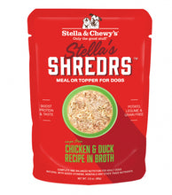 Load image into Gallery viewer, Stella &amp; Chewys Stellas Shredrs Cage Free Chicken and Duck Recipe in Broth