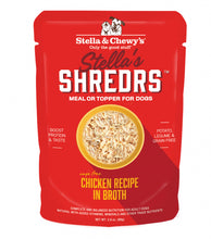Load image into Gallery viewer, Stella &amp; Chewys Stellas Shredrs Cage Free Chicken Recipe in Broth