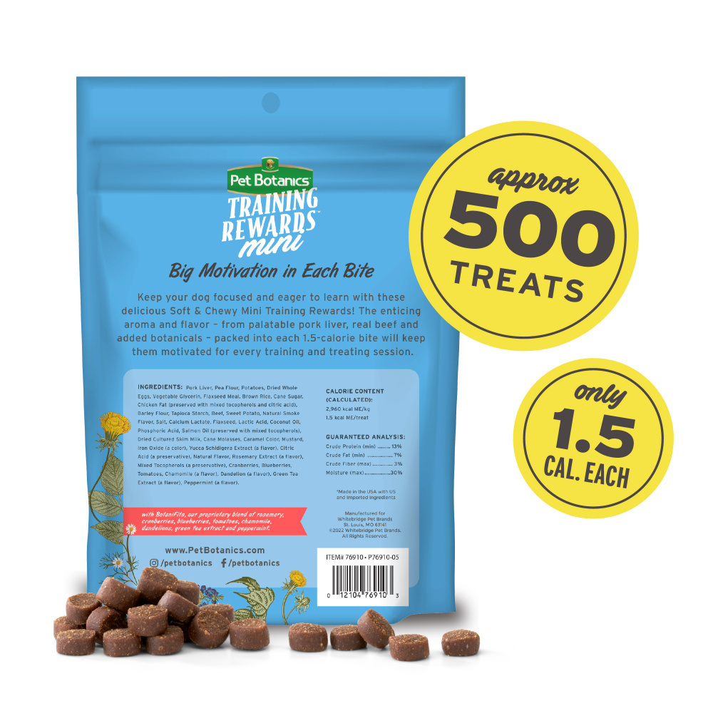 
                  
                    Pet Botanics Training Rewards Mini Soft & Chewy Beef Dog Treats
                  
                