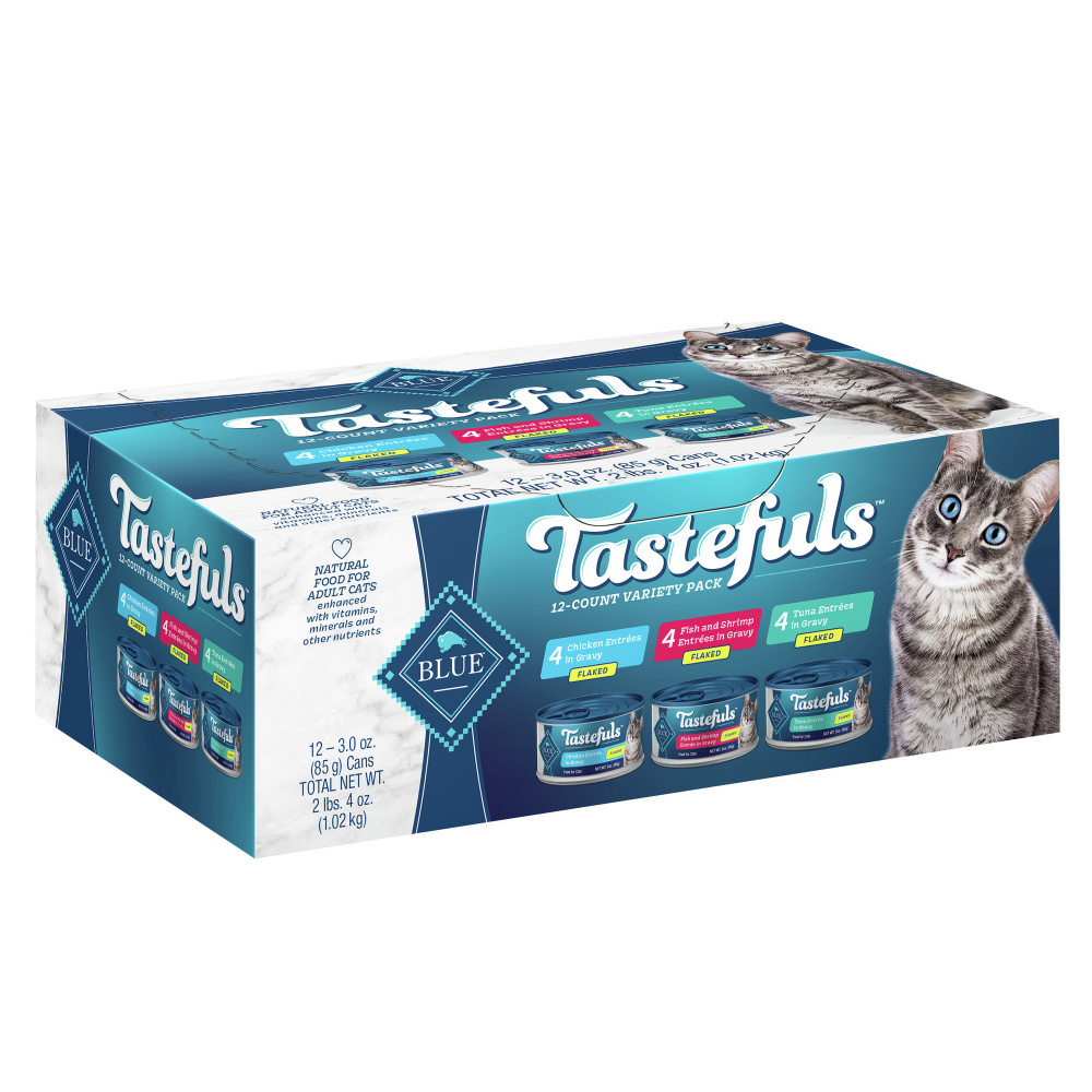 
                  
                    Blue Buffalo Tastefuls Adult Natural Flaked Variety Pack with Tuna, Chicken, and Fish & Shrimp Entrees in Gravy Wet Cat Food
                  
                