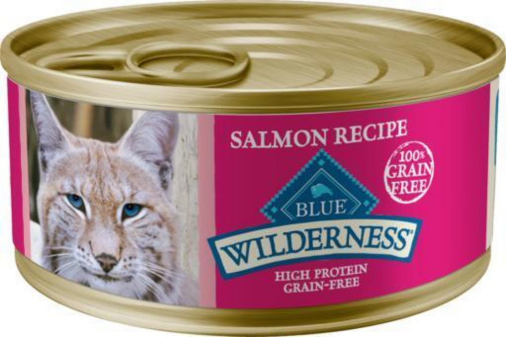 Blue Buffalo Wilderness High-Protein Grain-Free Adult Salmon Recipe Canned Cat Food