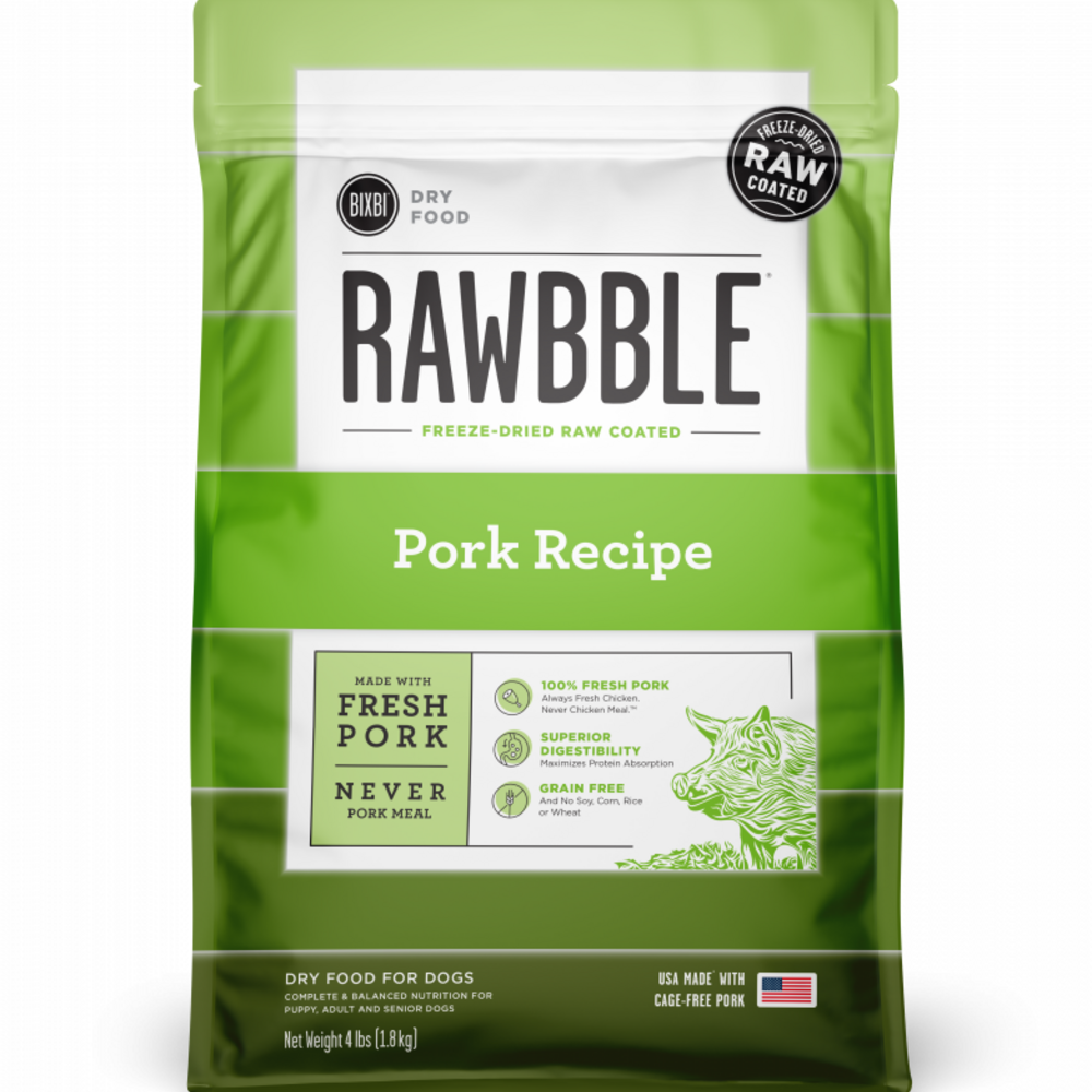 
                  
                    Bixbi Rawbble Kibble Grain Free Pork Dog Food
                  
                